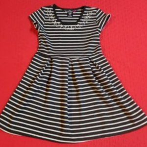 .Beautiful Girl's Dress with Gem Neckline (Size 5)